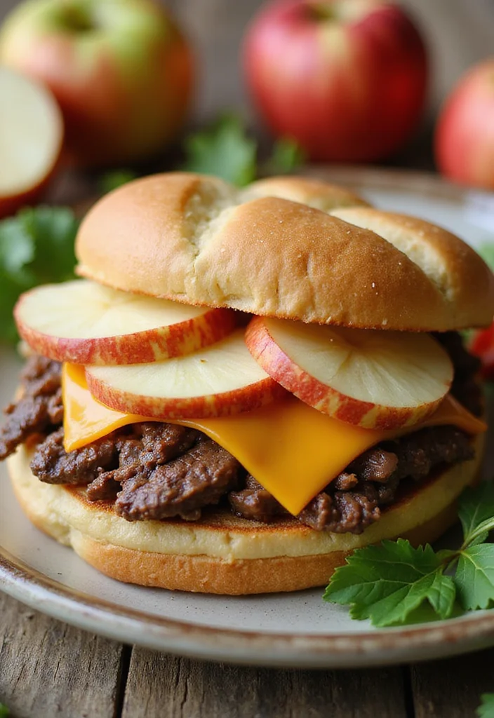 18 Underrated Shaved Beef Sandwich Recipes Worth Making - 15. Shaved Beef and Apple Sandwich