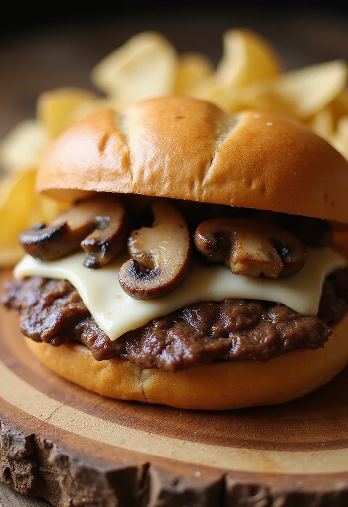 18 Underrated Shaved Beef Sandwich Recipes Worth Making - 9. Shaved Beef and Mushroom Sandwich