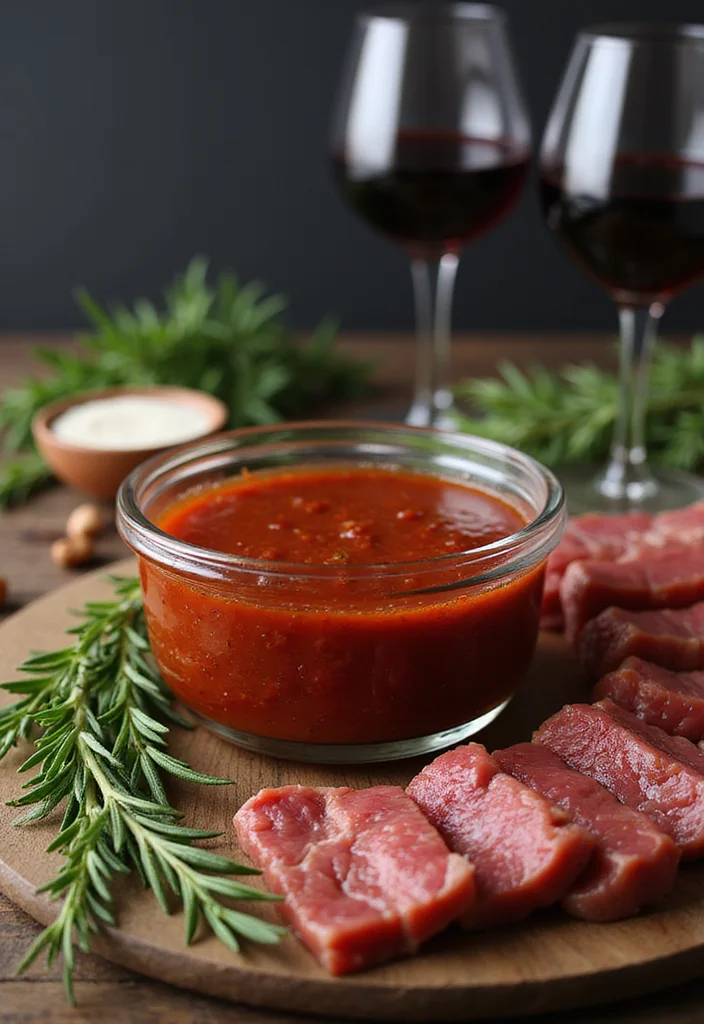 Top 15 Beef Jerky Marinade Ideas You Haven't Tried Yet - 8. Red Wine & Rosemary Elegance