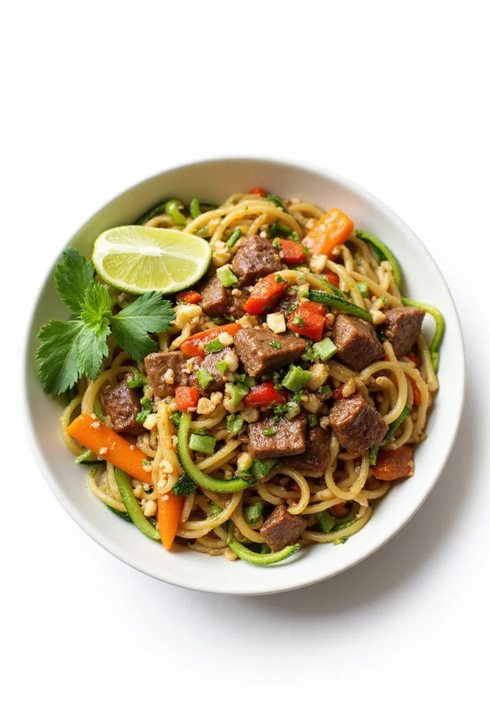 Top 17 Beef Chow Mein Ideas You Haven't Tried Yet - 12. Beef Chow Mein and Zucchini Noodles