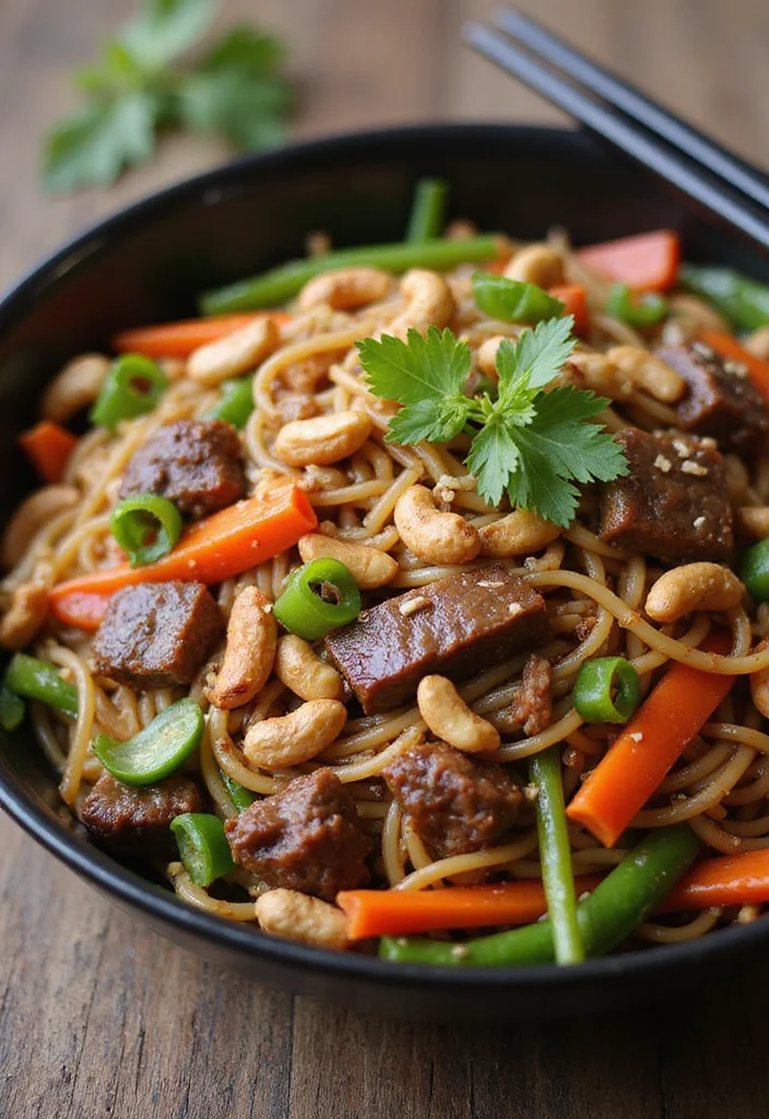 Top 17 Beef Chow Mein Ideas You Haven't Tried Yet - 13. Beef Chow Mein with Peanuts