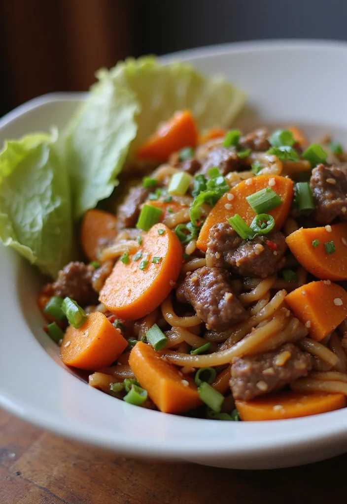 Top 17 Beef Chow Mein Ideas You Haven't Tried Yet - 16. Beef Chow Mein with Sweet Potatoes