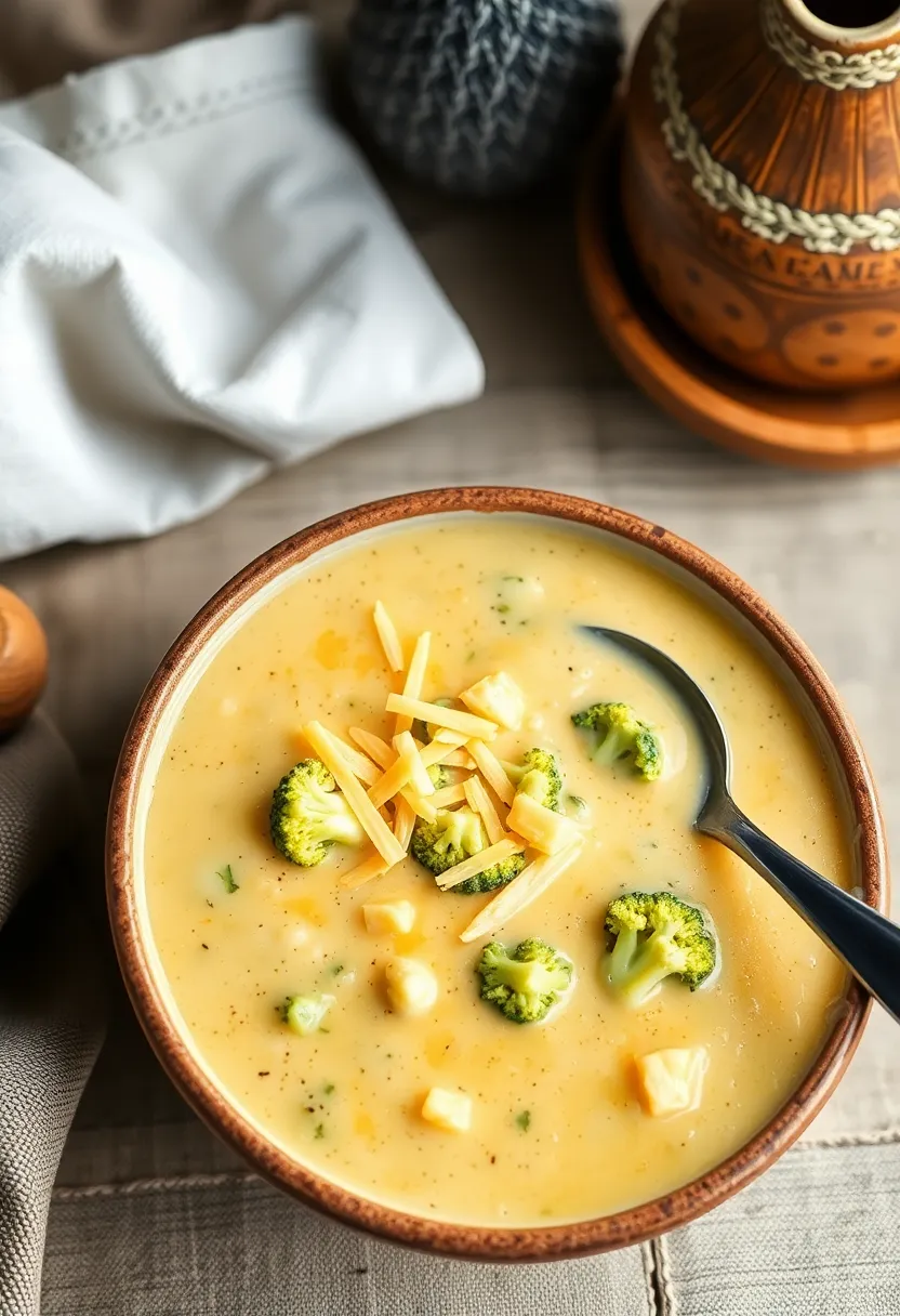 Top 17 Veggie Beef Soup Ideas You Haven't Tried Yet - 14. Broccoli and Cheese Soup