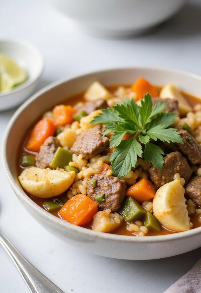 Top 17 Veggie Beef Soup Ideas You Haven't Tried Yet - 3. Cauliflower Rice Veggie Beef Soup