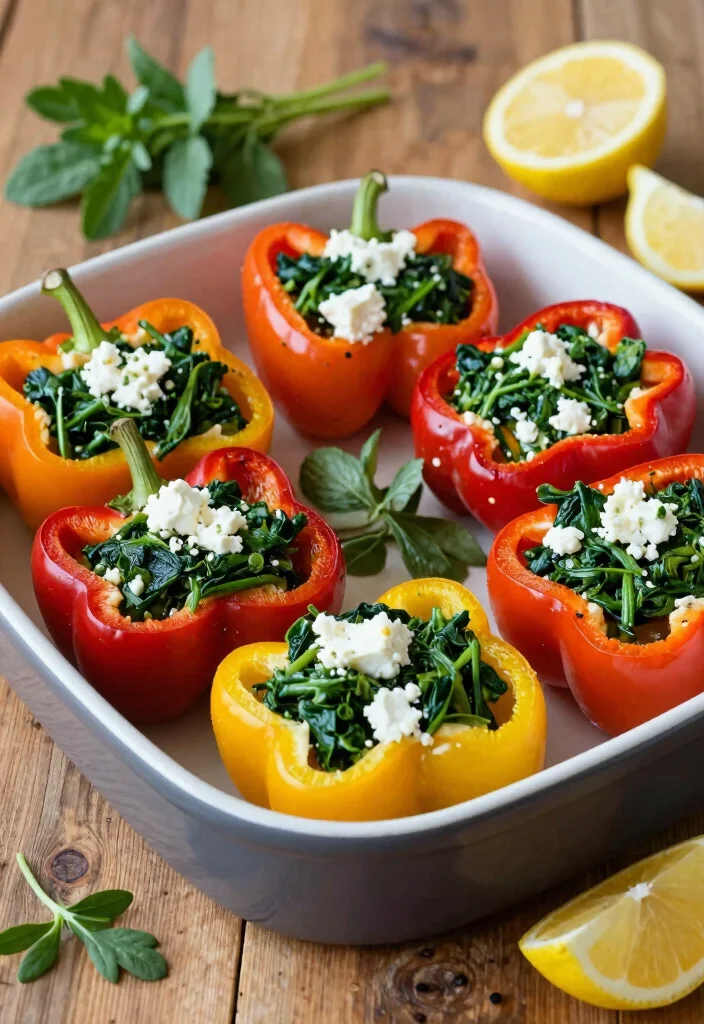 16 Best Gluten Free Recipes: Simple and Delicious 17 16 Best Gluten Free Recipes: Simple and Delicious - 16. Savory Spinach and Feta Stuffed Peppers 1