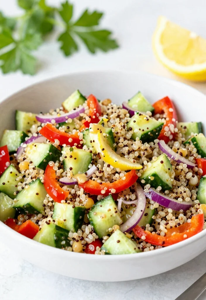 16 Best Gluten Free Recipes: Simple and Delicious 10 16 Best Gluten Free Recipes: Simple and Delicious - 9. Quinoa Salad with Lemon Vinaigrette 1
