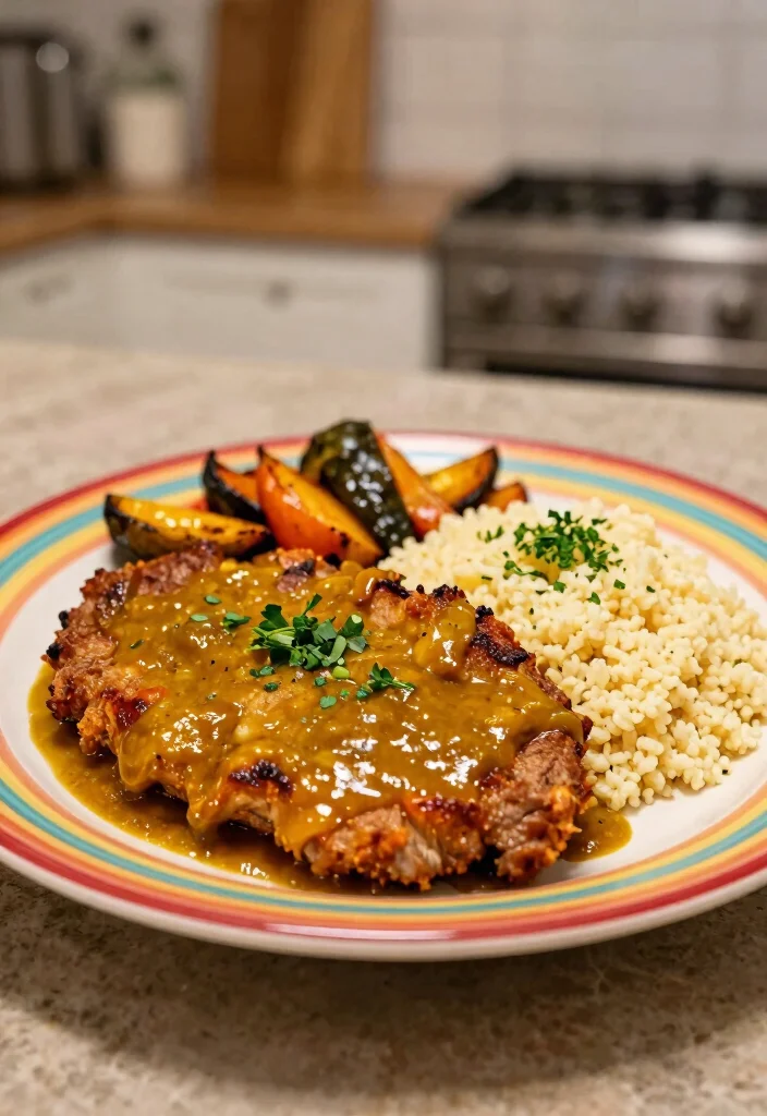 16 Boneless Pork Chop Recipes for a Tender Slow Cooked Meal - 15. Spicy Mustard Pork Chops 1