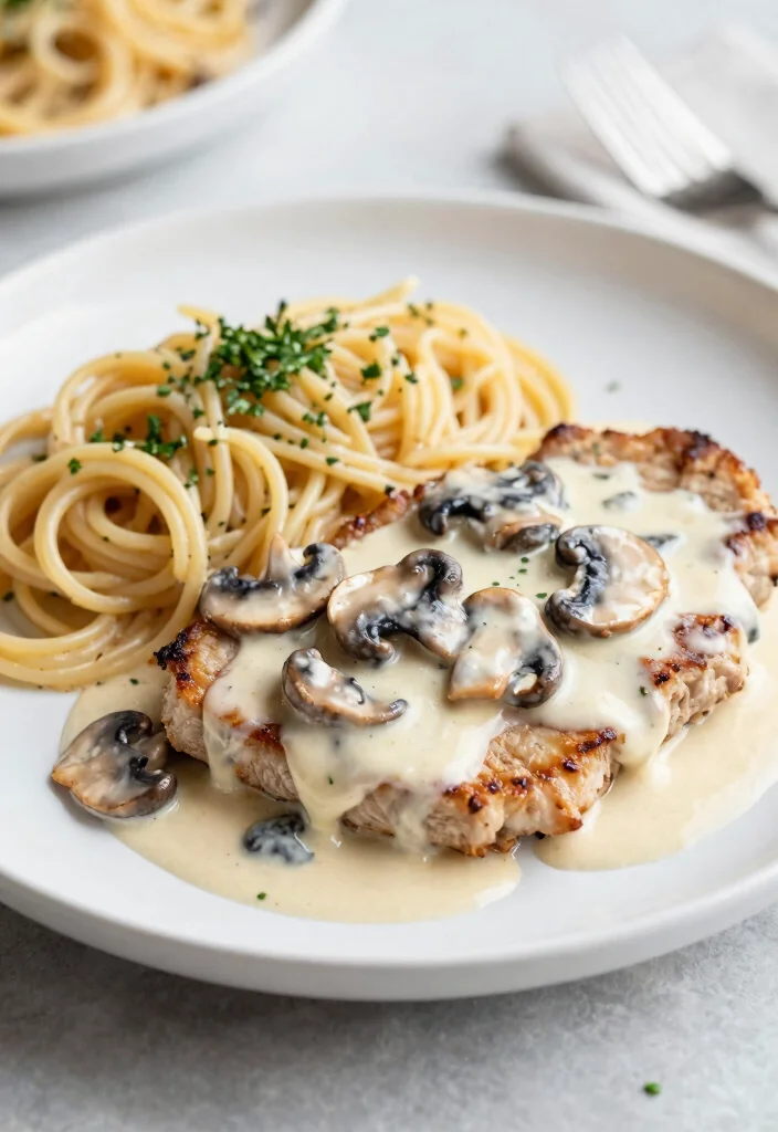 16 Boneless Pork Chop Recipes for a Tender Slow Cooked Meal - 2. Creamy Mushroom Pork Chops 1