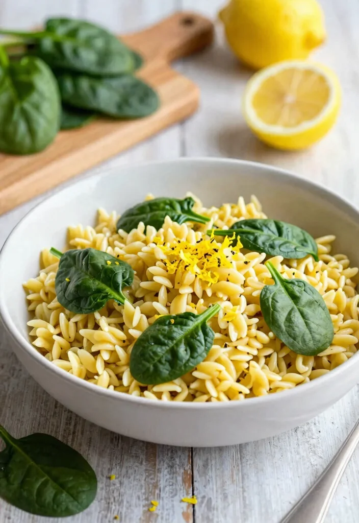 16 Cheap Recipes for Dinner: Budget-Friendly One-Pot Meals - 9. One-Pot Lemon Orzo with Spinach 1