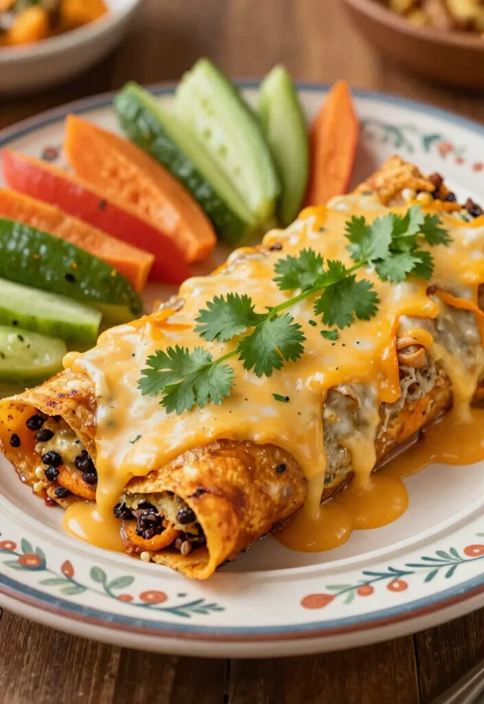 16 Crescent Roll Recipes Dinner Easy Flaky Mains - 13. Sweet Potato and Black Bean Crescent Roll Enchiladas 1