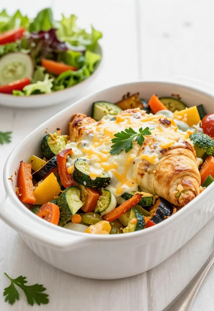 16 Crescent Roll Recipes Dinner Easy Flaky Mains - 15. Veggie Crescent Roll Casserole 1