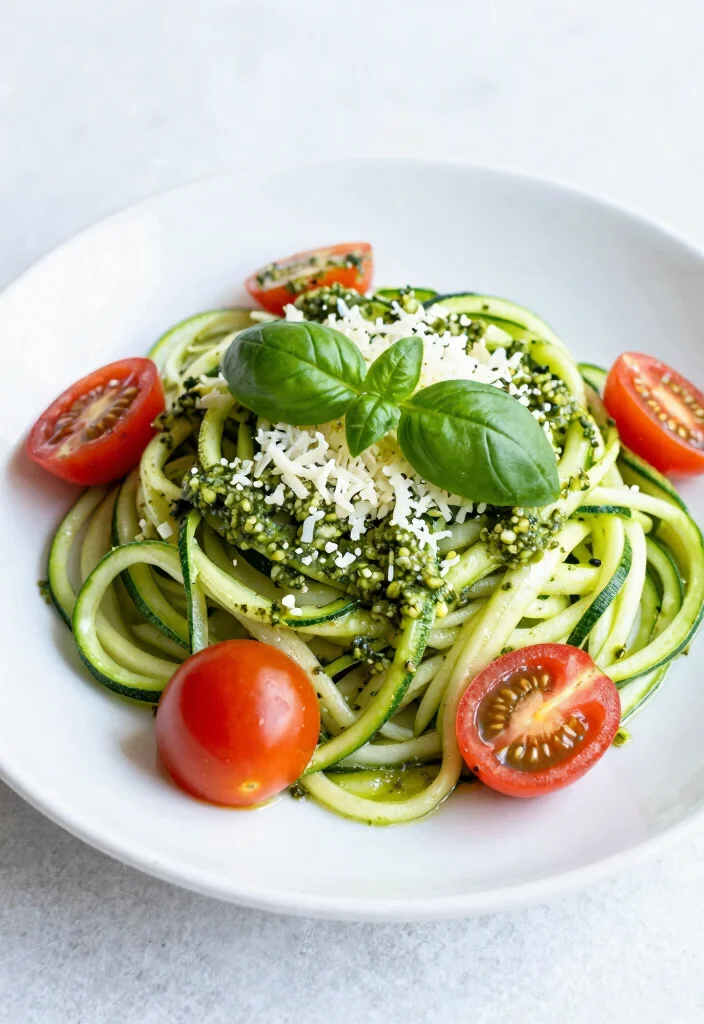 16 Delicious Recipes for Dinner: Tried and True Favorites - 7. Zucchini Noodles with Pesto 1