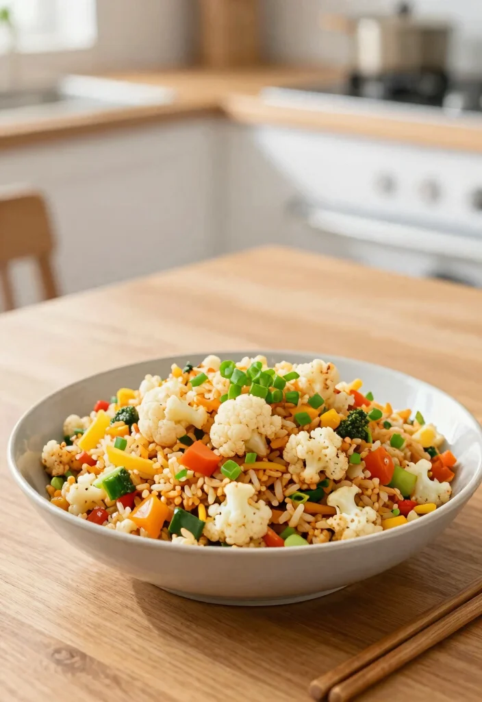 16 Dinner Recipes High Protein Filling Healthy Meals - 16. Cauliflower Fried Rice 1