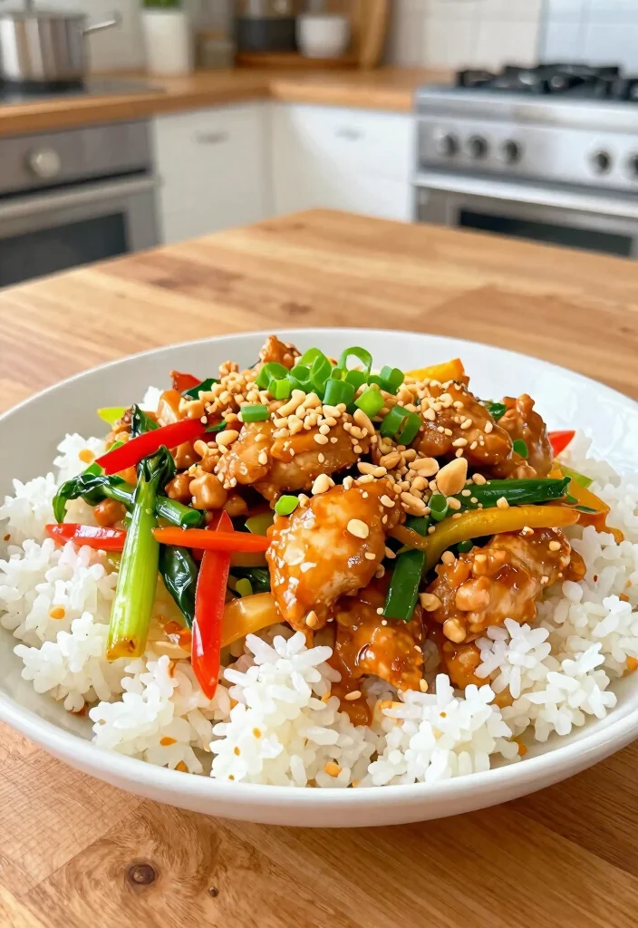 16 Dinner Recipes High Protein Filling Healthy Meals - 9. Thai Peanut Chicken Stir-Fry 1