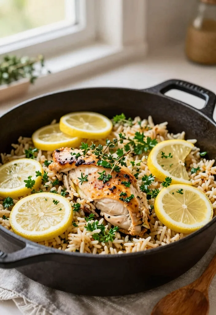 16 Dinner Recipes With Rice: One Pot Comfort - 1. One-Pot Lemon Herb Chicken and Rice 1
