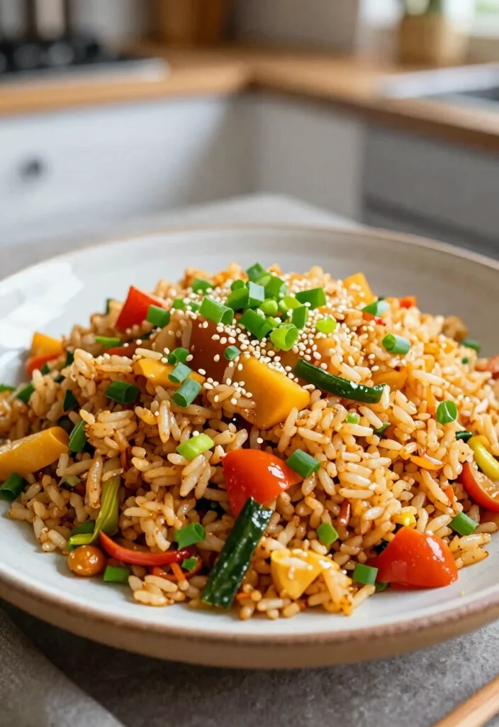 16 Dinner Recipes With Rice: One Pot Comfort - 10. Fried Rice with Vegetables 1
