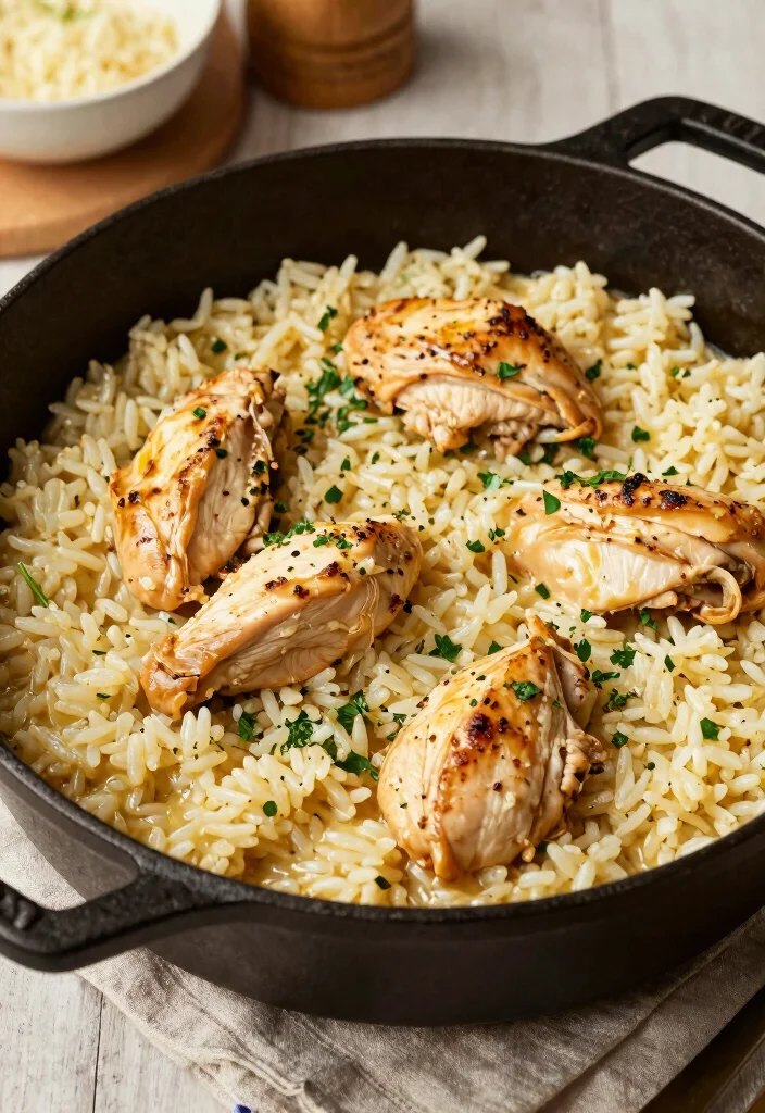 16 Dinner Recipes With Rice: One Pot Comfort - 13. One-Pot Garlic Butter Chicken and Rice 1