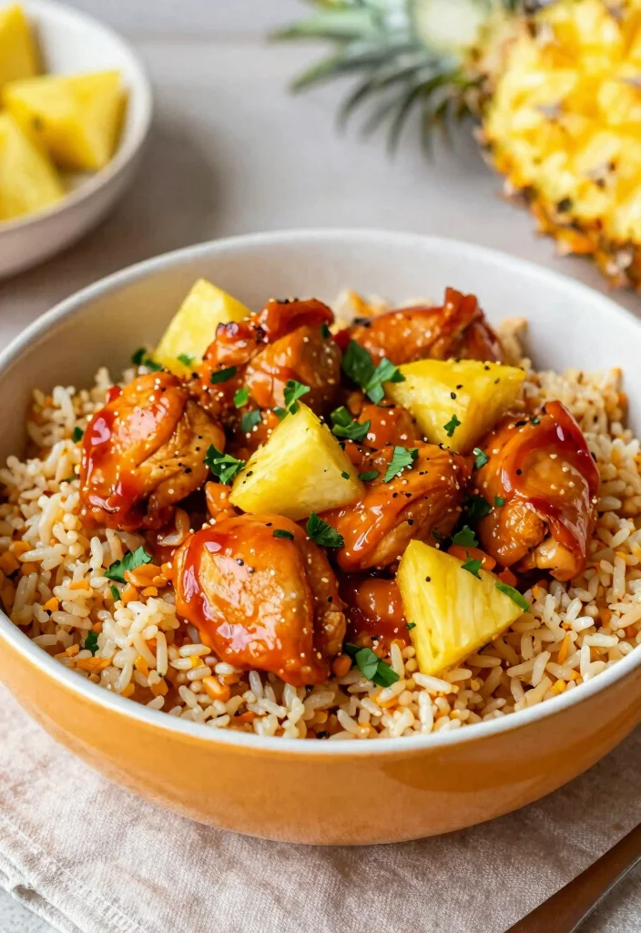 16 Dinner Recipes With Rice: One Pot Comfort - 14. One-Pot Sweet and Sour Chicken and Rice 1