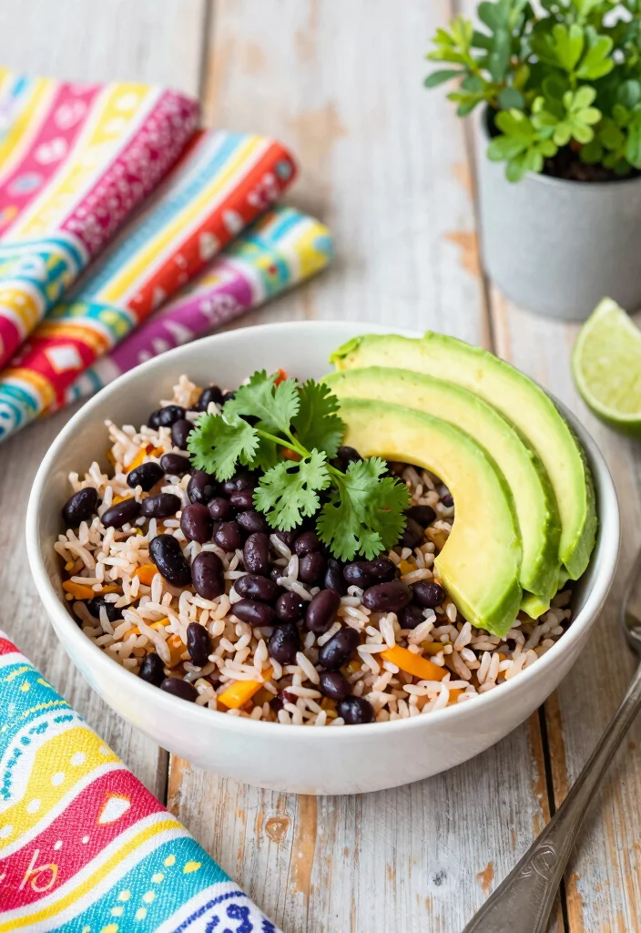16 Dinner Recipes With Rice: One Pot Comfort - 2. Vegetarian Rice and Black Beans 1