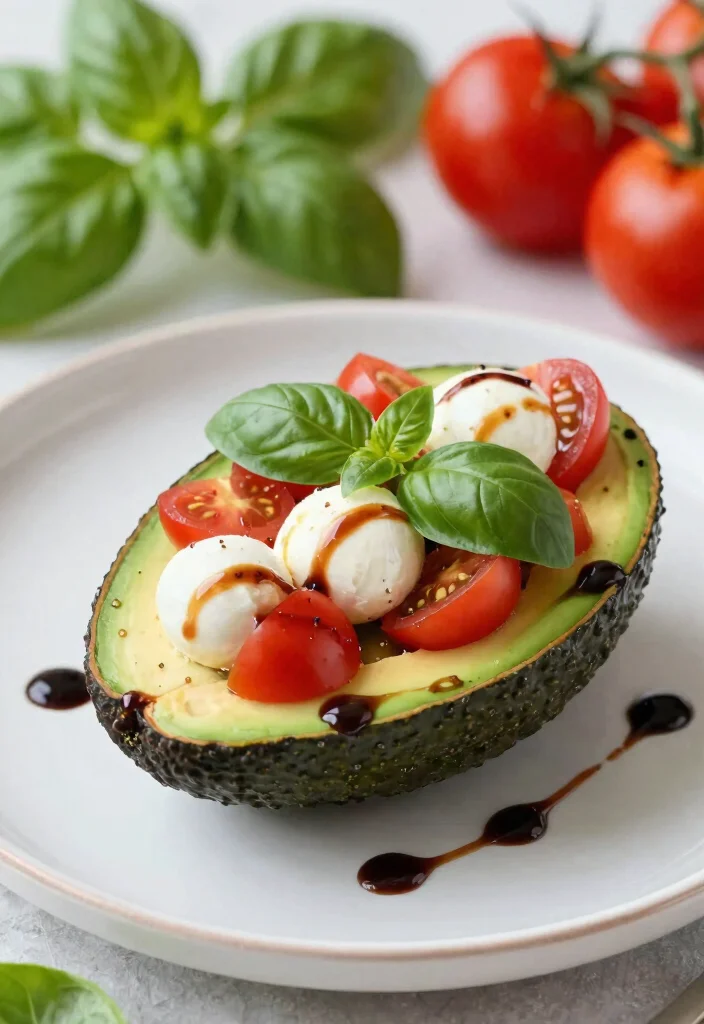 16 Dinner Recipes for One: Simple Satisfying Plates - 11. Caprese Stuffed Avocado 1