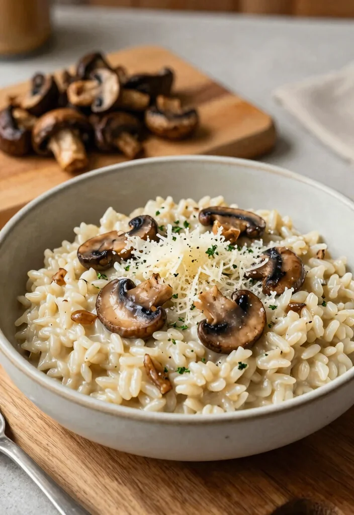 16 Dinner Recipes for One: Simple Satisfying Plates - 2. Creamy Mushroom Risotto 1