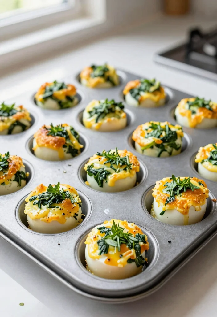 16 Dinner Recipes for One: Simple Satisfying Plates - 7. Baked Egg and Spinach Cups 1