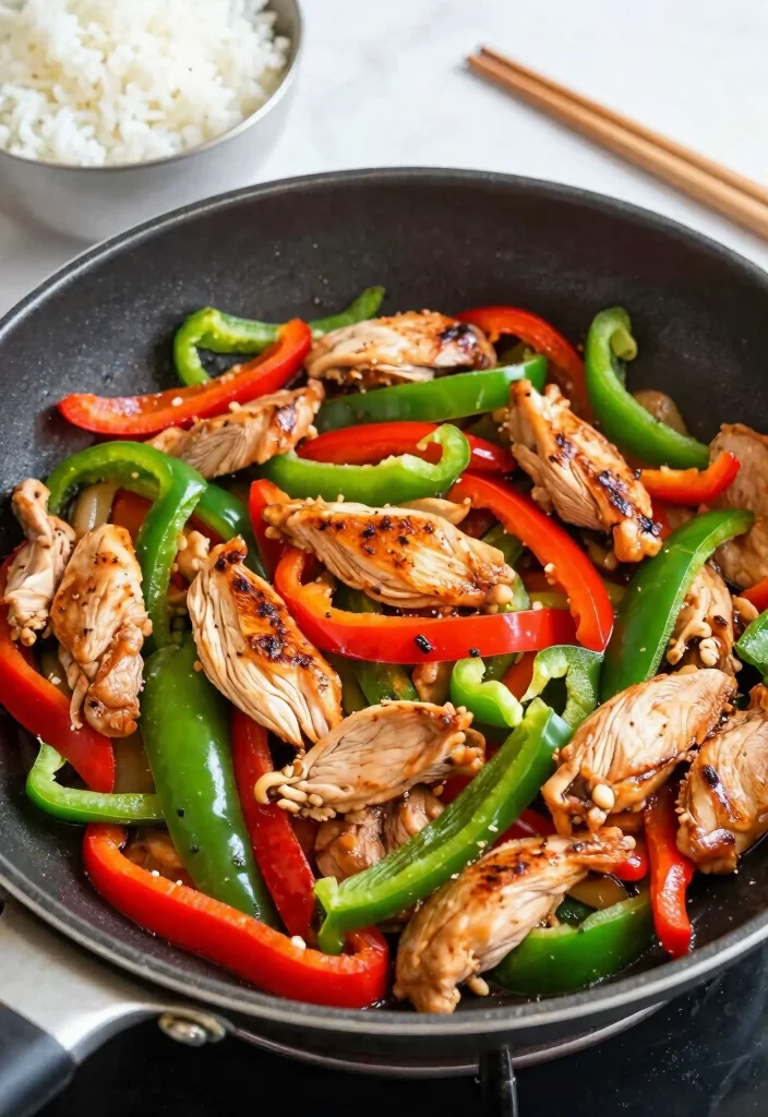 16 Easy Everyday Chicken Dinner Recipes for Healthy One-Pan Meals - 7. Chicken Stir-Fry with Bell Peppers 1