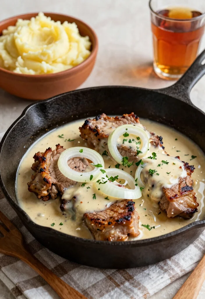 16 Fried Pork Chop Recipes Crispy Southern Style - 3. Southern Smothered Pork Chops 1