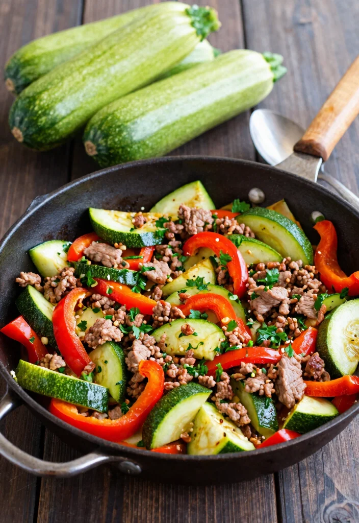 16 Ground Pork Recipes for Easy Weeknight Dinners - 3. One-Pan Pork & Veggie Skillet 1