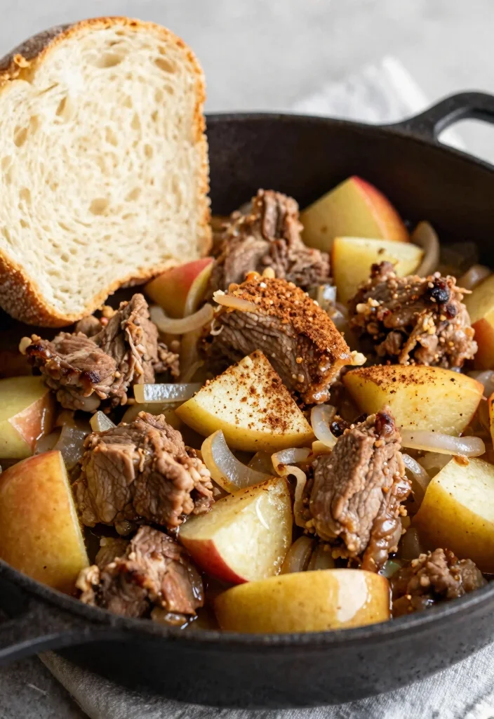 16 Ground Pork Recipes for Easy Weeknight Dinners - 8. Pork & Apple Skillet 1