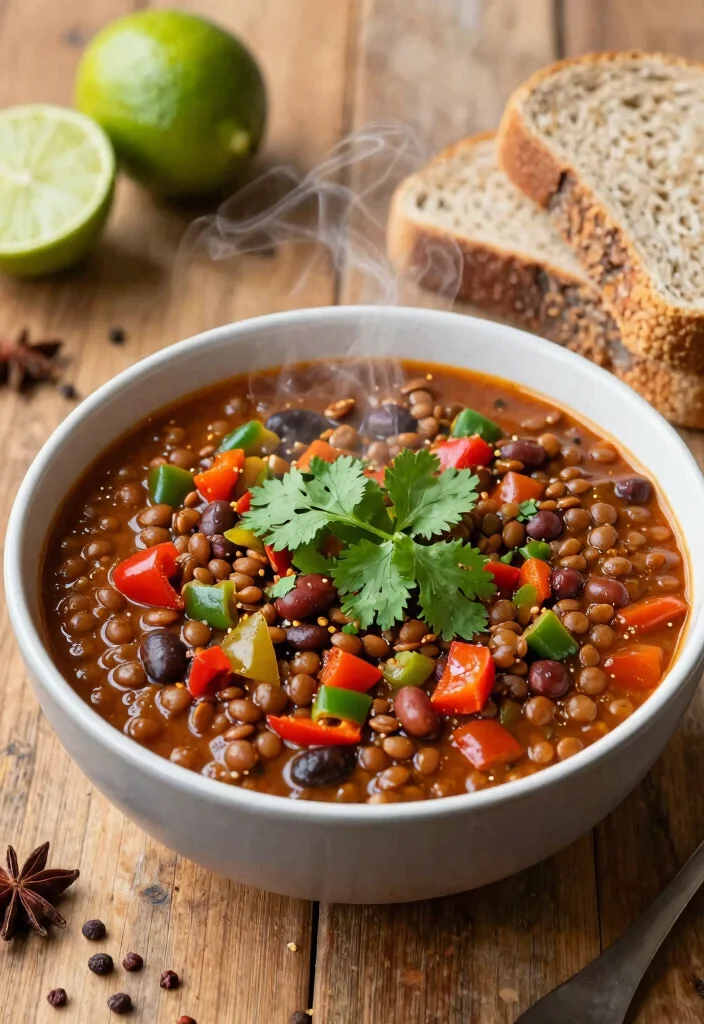 16 Healthy Crock Pot Recipes for Set-and-Forget Meals - 1. Lentil Chili 1