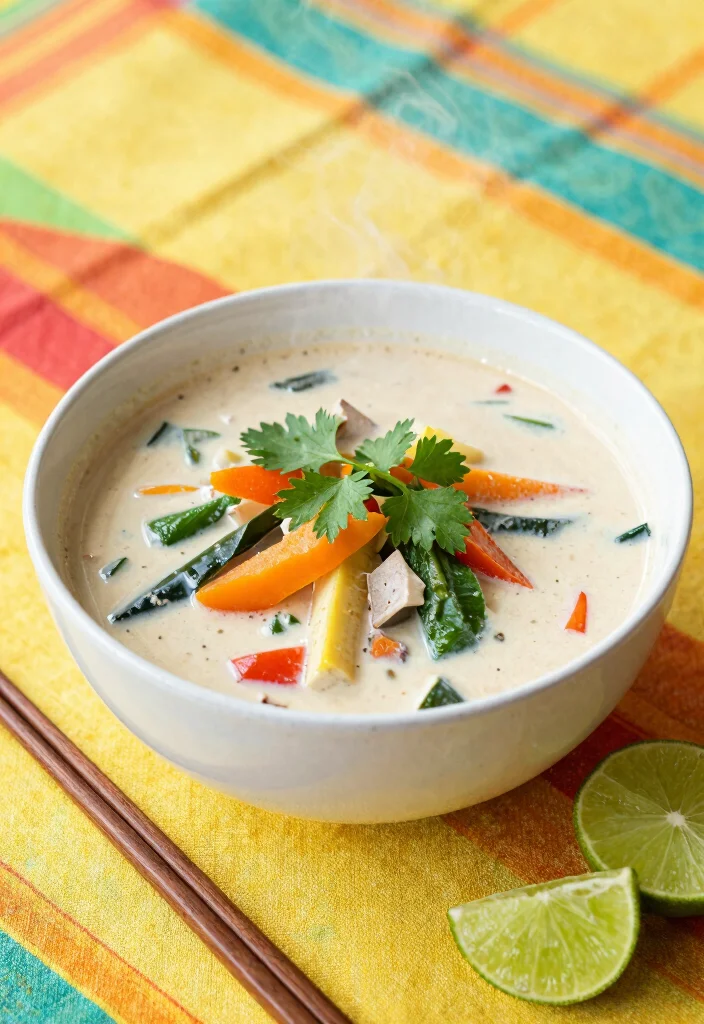 16 Healthy Crock Pot Recipes for Set-and-Forget Meals - 12. Thai Vegetable Soup 1