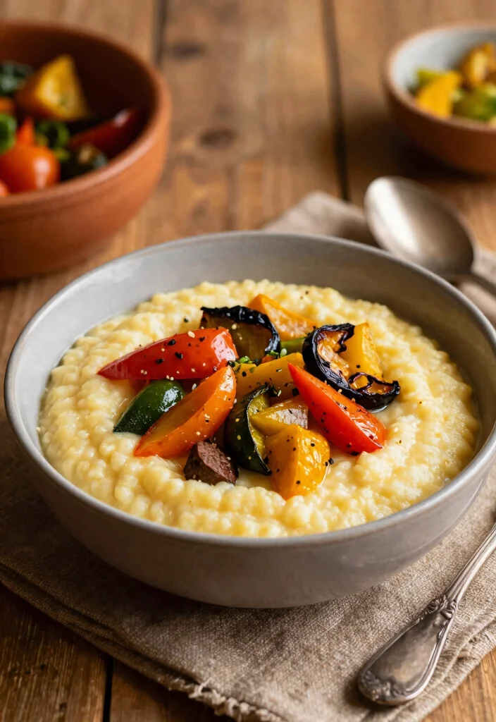 16 Healthy Crock Pot Recipes for Set-and-Forget Meals - 13. Polenta with Vegetables 1