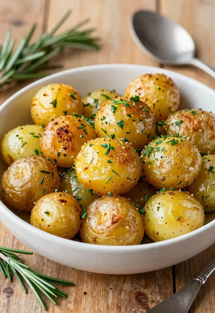 16 Healthy Crock Pot Recipes for Set-and-Forget Meals - 14. Garlic and Herb Roasted Potatoes 1