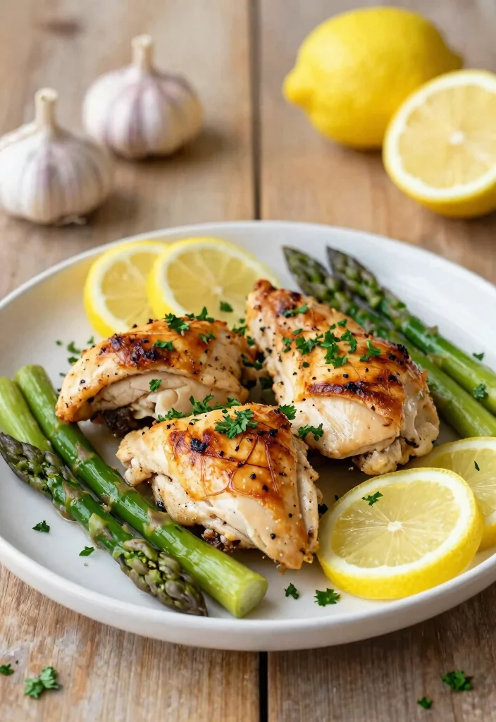 16 Simple and Healthy One-Pot Dinner Recipes for Every Night - 1. One-Pot Lemon Garlic Chicken and Asparagus 1