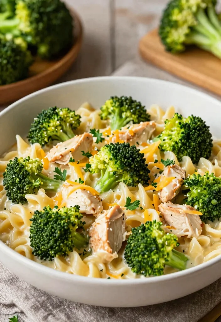 16 Simple and Healthy One-Pot Dinner Recipes for Every Night - 10. One-Pot Cheesy Broccoli and Chicken Pasta 1