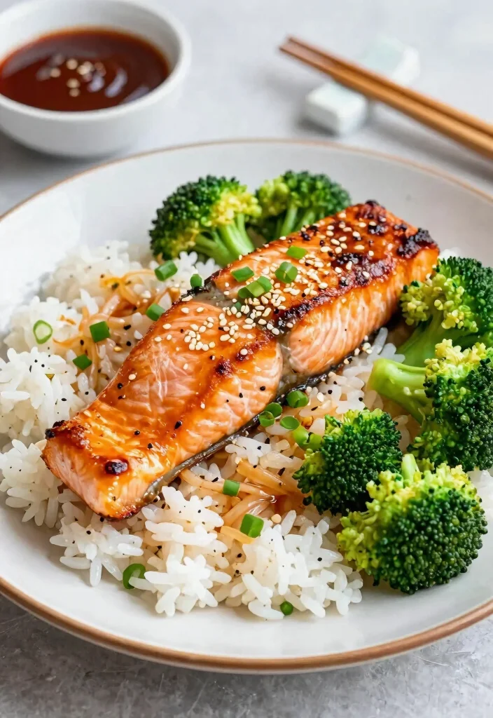16 Simple and Healthy One-Pot Dinner Recipes for Every Night - 14. One-Pot Teriyaki Salmon and Rice 1