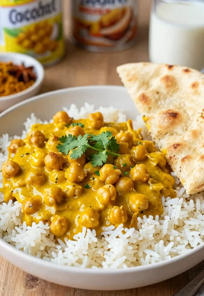 16 Simple and Healthy One-Pot Dinner Recipes for Every Night - 4. One-Pot Coconut Curry Chickpeas 1