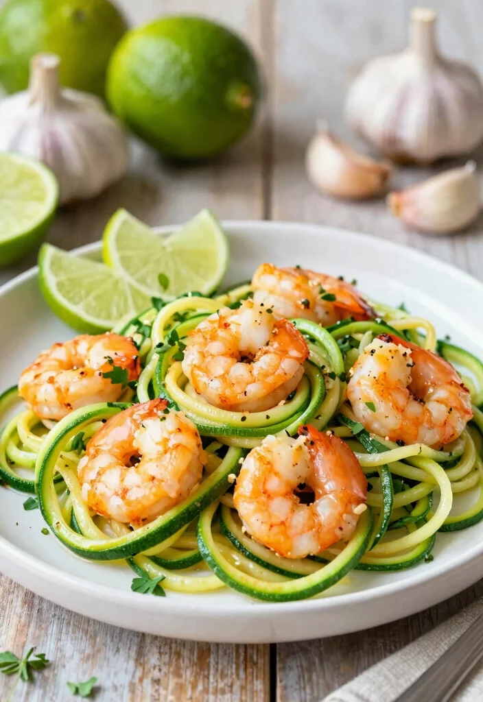 16 Simple and Healthy One-Pot Dinner Recipes for Every Night - 5. Skillet Shrimp and Zucchini Noodles 1