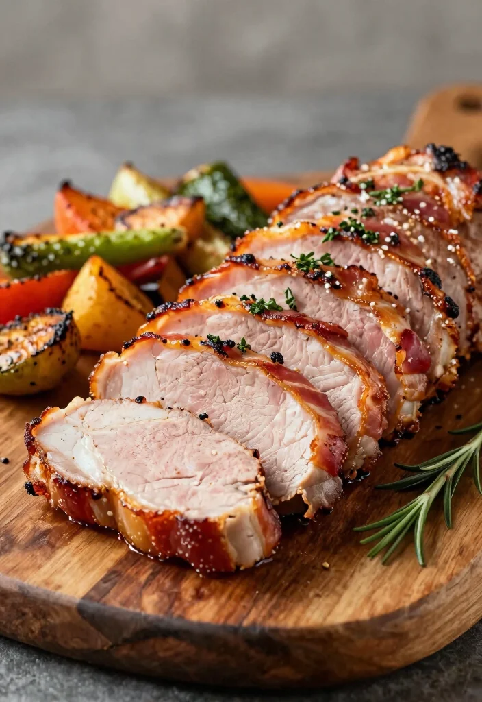17 Bacon Recipes for Dinner: Savory Crowd Pleasers - 8. Bacon-Wrapped Pork Tenderloin 1