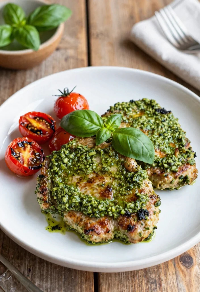 17 Baked Pork Chop Recipes: Juicy Oven Classics for Your Family - 12. Pesto Pork Chops 1