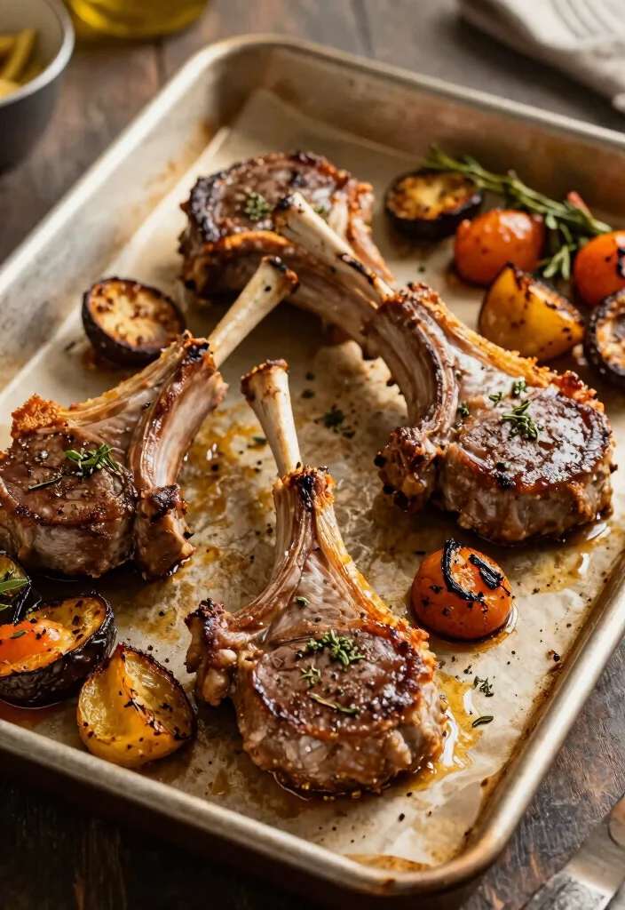 17 Best Lamb Chop Recipes Juicy Perfectly Seasoned - 5. Garlic and Rosemary Oven-Baked Lamb Chops 1