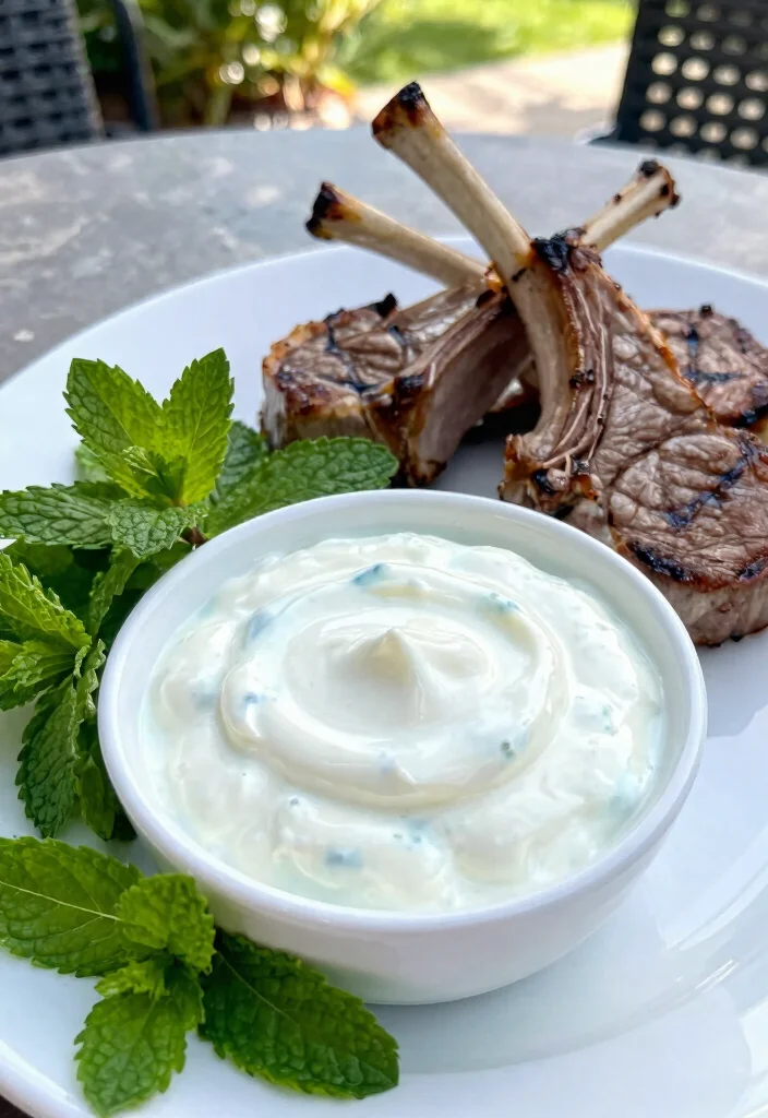 17 Best Lamb Chop Recipes Juicy Perfectly Seasoned - 6. Mint Yogurt Sauce with Lamb Chops 1