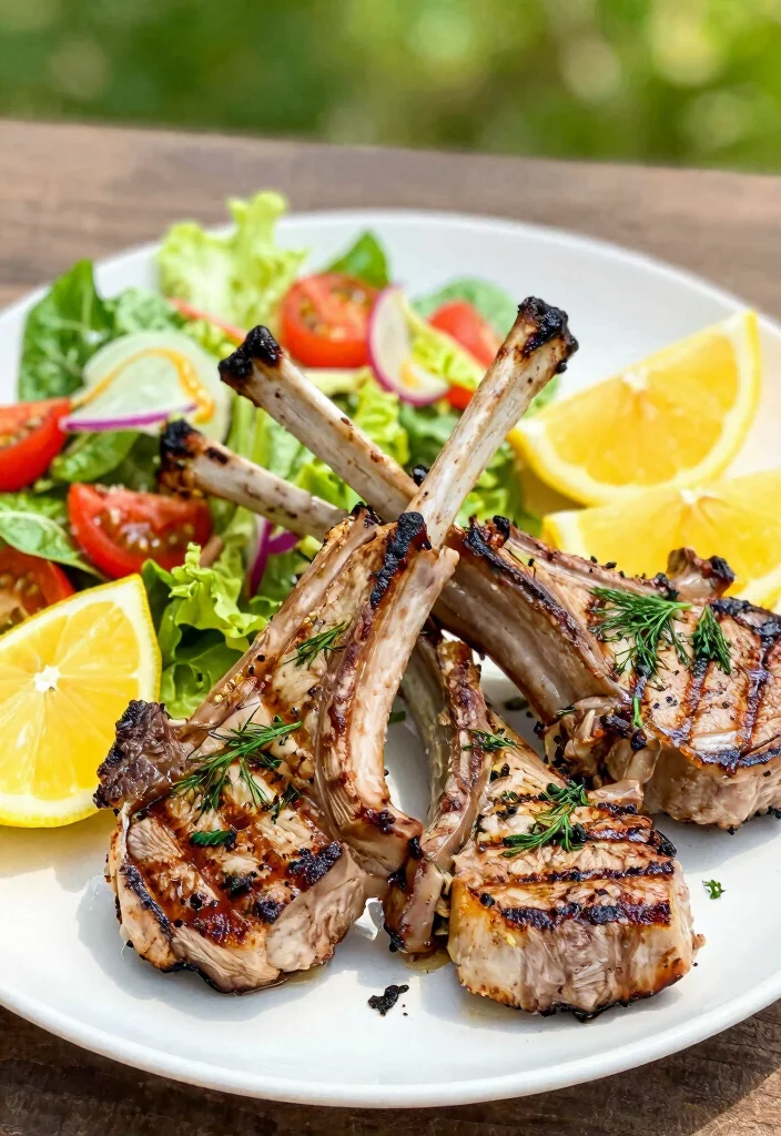 17 Best Lamb Chop Recipes Juicy Perfectly Seasoned - 9. Lemon-Dill Grilled Lamb Chops 1