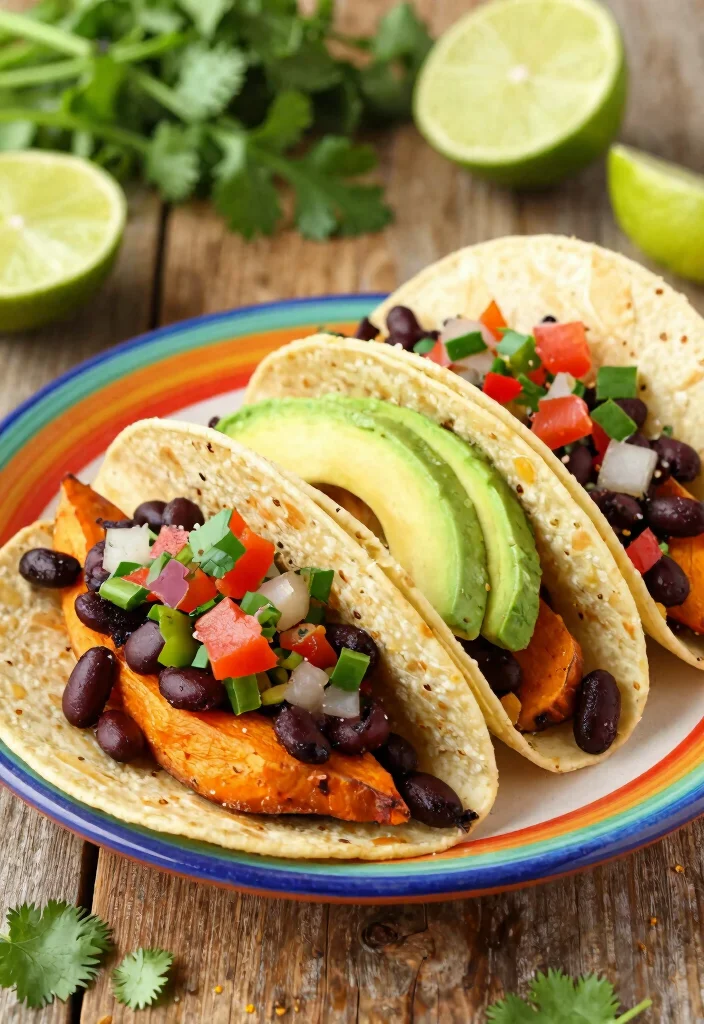 17 Best Sweet Potato Recipes: Cozy Healthy Sides - 15. Sweet Potato and Bean Tacos 1