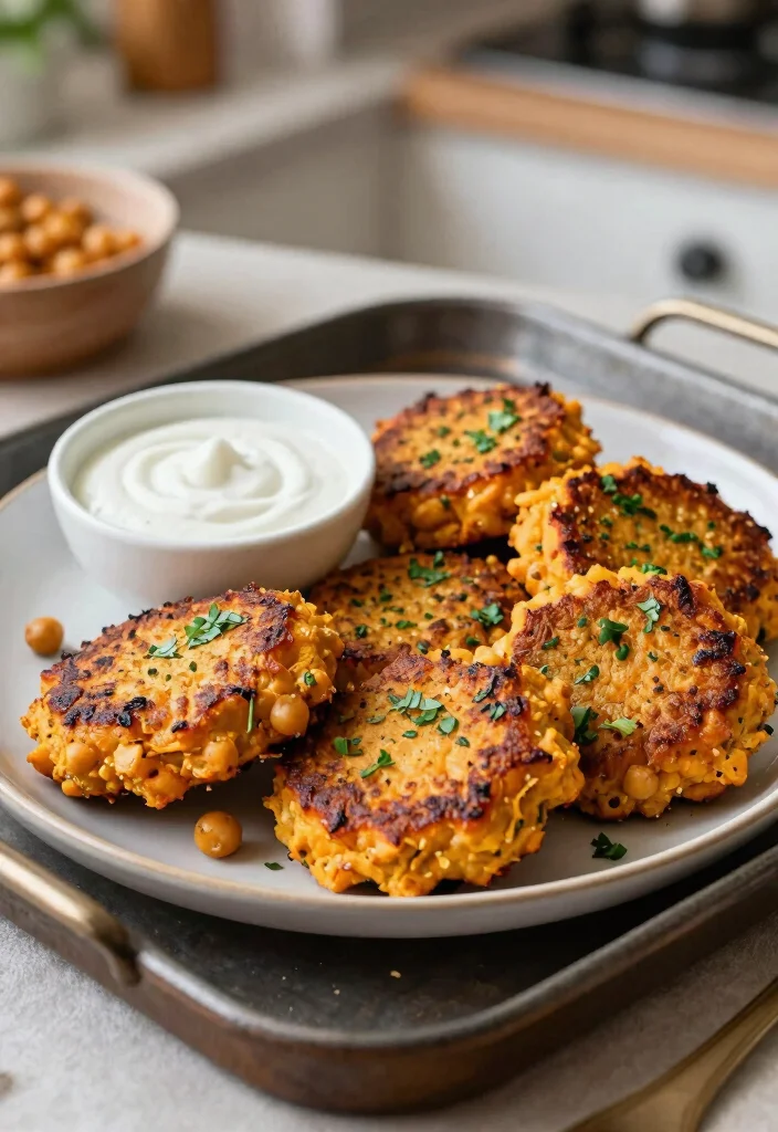 17 Best Sweet Potato Recipes: Cozy Healthy Sides - 9. Sweet Potato and Chickpea Patties 1