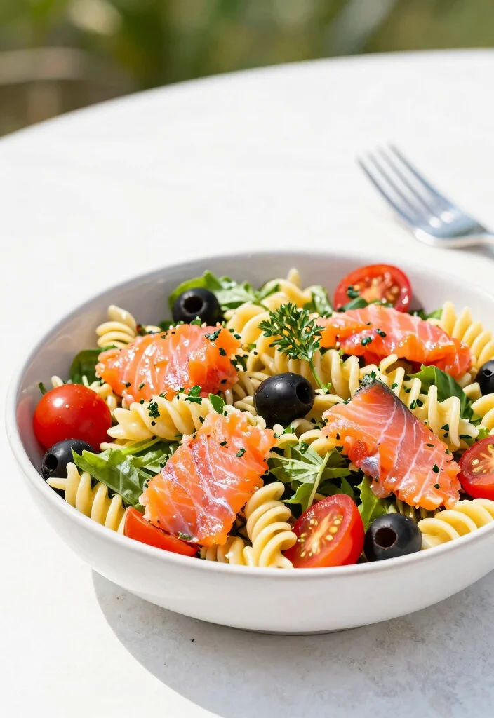 17 Cold Smoked Salmon Recipes: Elegant No Cook Ideas - 15. Cold Smoked Salmon Pasta Salad 1