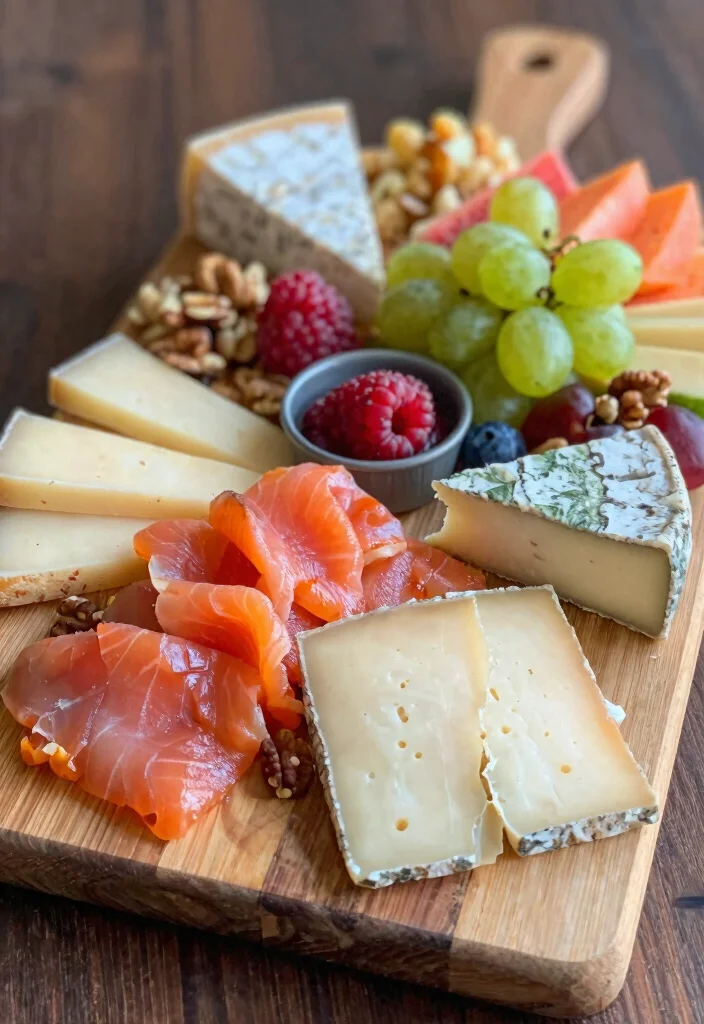 17 Cold Smoked Salmon Recipes: Elegant No Cook Ideas - 16. Cheese Platter with Cold Smoked Salmon 1