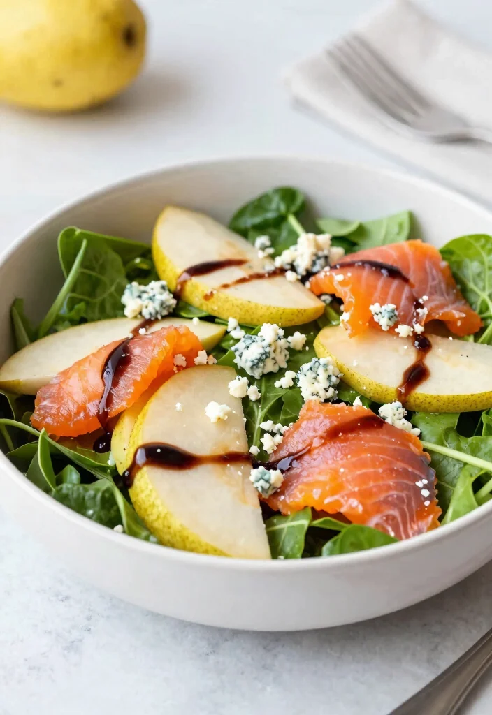 17 Cold Smoked Salmon Recipes: Elegant No Cook Ideas - 17. Cold Smoked Salmon and Pear Salad 1