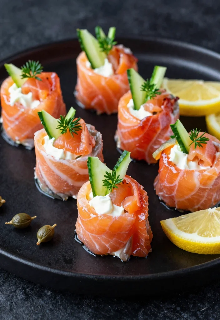 17 Cold Smoked Salmon Recipes: Elegant No Cook Ideas - 4. Cold Smoked Salmon Roll-Ups 1